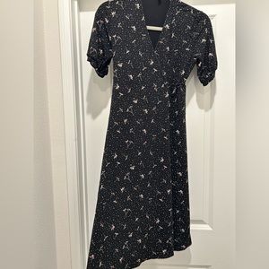 Midi wrap dress